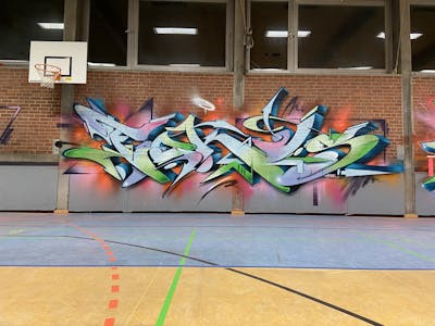 Colorful Stylewriting by FOKUS.81. This Graffiti is located in ERDING, Germany and was created in 2021.
