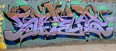 Colorful Stylewriting by Strut. This Graffiti is located in United States and was created in 2023.