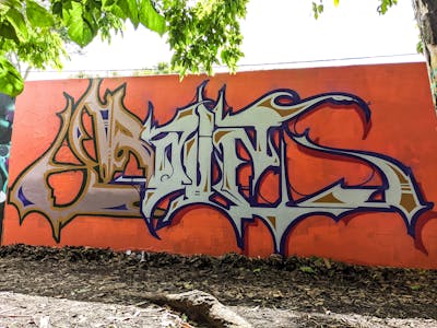 Chrome Stylewriting by Cc_pinturas. This Graffiti is located in Murwillumbah, Australia and was created in 2021. This Graffiti can be described as Stylewriting and Wall of Fame.