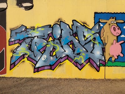 Grey and Yellow Stylewriting by Trias. This Graffiti is located in Germany and was created in 2022. This Graffiti can be described as Stylewriting, Characters and Wall of Fame.
