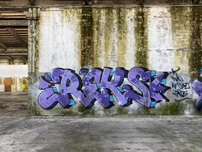Violet Stylewriting by REKS. This Graffiti is located in Bologna, Italy and was created in 2021. This Graffiti can be described as Stylewriting and Abandoned.
