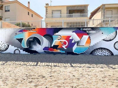 Colorful Stylewriting by Toren and Angeltoren. This Graffiti is located in Valenciana, Spain and was created in 2020. This Graffiti can be described as Stylewriting.