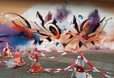 Colorful Stylewriting by Norm. This Graffiti is located in Eindhoven, Netherlands and was created in 2020. This Graffiti can be described as Stylewriting.