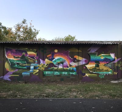Colorful Stylewriting by Fork Imre. This Graffiti is located in Targu Mures, Romania and was created in 2021. This Graffiti can be described as Stylewriting and Futuristic.