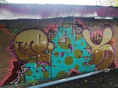 Colorful Stylewriting by bos. This Graffiti is located in Leipzig, Germany and was created in 2022. This Graffiti can be described as Stylewriting and Wall of Fame.