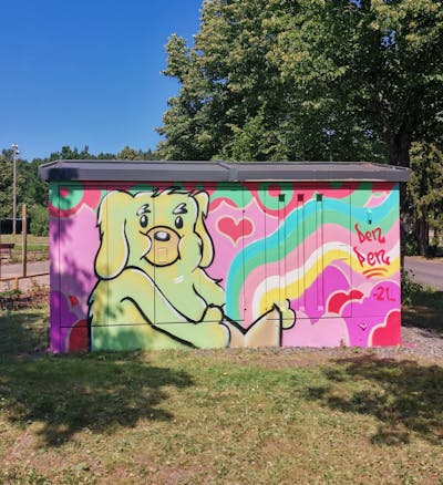 Colorful Characters by Den Pen. This Graffiti is located in Finland and was created in 2021.