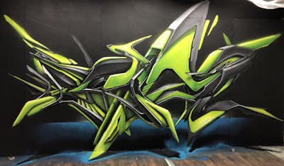 Light Green Stylewriting by Real143. This Graffiti is located in Karlovy Vary, Czech Republic and was created in 2019. This Graffiti can be described as Stylewriting and 3D.