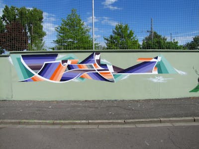 Colorful Stylewriting by urine, mobar, OST and Pork. This Graffiti is located in Delitzsch, Germany and was created in 2016. This Graffiti can be described as Stylewriting, Handstyles and Streetart.