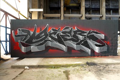 Black and Grey and Red Stylewriting by SCER. This Graffiti is located in Germany and was created in 2024. This Graffiti can be described as Stylewriting and Abandoned.