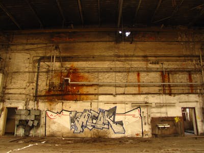 Chrome and White Stylewriting by urine, kafor and OST. This Graffiti is located in Leipzig, Germany and was created in 2012. This Graffiti can be described as Stylewriting, Handstyles and Abandoned.