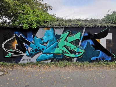 Colorful Stylewriting by Nikt. This Graffiti is located in Kiel, Germany and was created in 2020. This Graffiti can be described as Stylewriting and Characters.