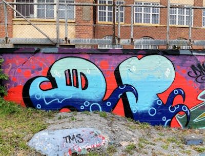 Colorful Wall of Fame by Den Pen. This Graffiti is located in Finland and was created in 2021.
