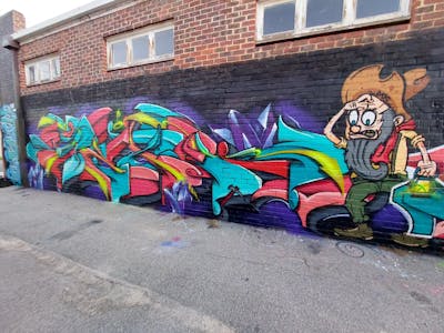 Colorful Stylewriting by TexR. This Graffiti is located in Perth, Australia and was created in 2022. This Graffiti can be described as Stylewriting and Characters.