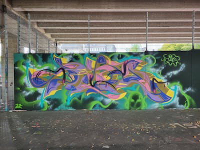 Colorful Stylewriting by Dipa. This Graffiti is located in Berlin, Germany and was created in 2022. This Graffiti can be described as Stylewriting and Wall of Fame.