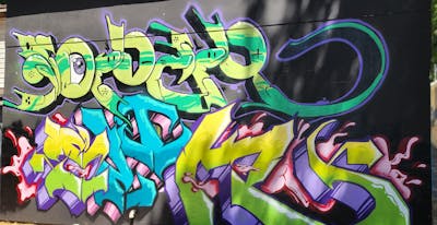 Colorful Stylewriting by Soper and slik. This Graffiti is located in United States and was created in 2024.