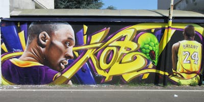 Yellow and Violet and Brown Stylewriting by PLET. This Graffiti is located in Milan, Italy and was created in 2023. This Graffiti can be described as Stylewriting, 3D, Characters, Streetart and Murals.