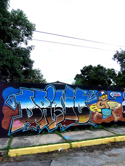 Colorful Stylewriting by Drinos. This Graffiti is located in Maracay, Venezuela and was created in 2022. This Graffiti can be described as Stylewriting and Characters.