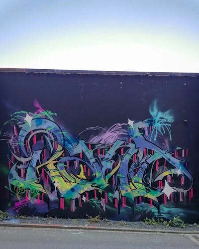 Colorful Stylewriting by Rant. This Graffiti is located in Dortmund, Germany and was created in 2023.