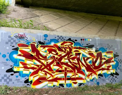 Red and Yellow and Colorful Stylewriting by Signo. This Graffiti is located in France and was created in 2023.