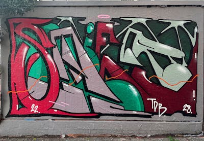 Red and Green Stylewriting by Stier. This Graffiti is located in Germany and was created in 2022.
