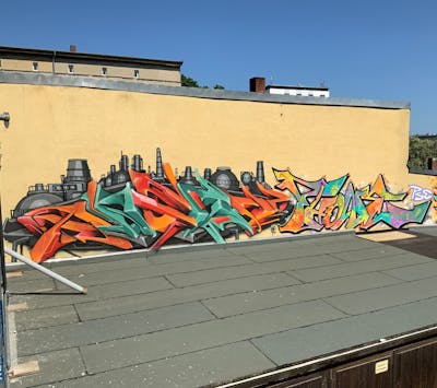 Colorful Stylewriting by angst and Phone. This Graffiti is located in Germany and was created in 2023. This Graffiti can be described as Stylewriting, Characters and 3D.