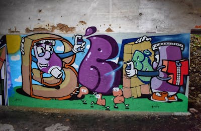 Colorful Stylewriting by Brat. This Graffiti is located in Rijeka, Croatia and was created in 2023. This Graffiti can be described as Stylewriting, Characters, Streetart and Abandoned.