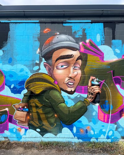 Colorful Characters by Tokk. This Graffiti is located in Bremen, Germany and was created in 2023.