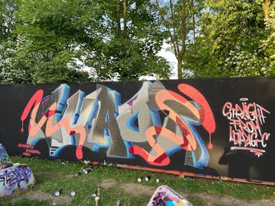 Colorful Stylewriting by Chaote.imagers. This Graffiti is located in Leipzig, Germany and was created in 2021. This Graffiti can be described as Stylewriting and Wall of Fame.