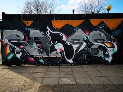 Grey and Colorful Stylewriting by Rare. This Graffiti is located in Finland and was created in 2020. This Graffiti can be described as Stylewriting.
