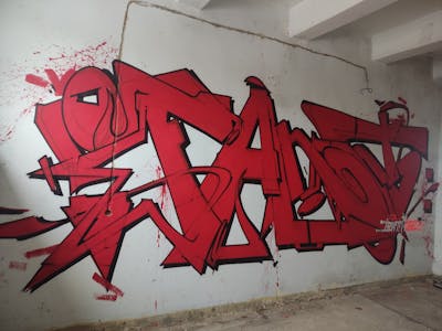 Red Stylewriting by IFanT and MozgeR. This Graffiti is located in Katowice, Poland and was created in 2024. This Graffiti can be described as Stylewriting and Abandoned.