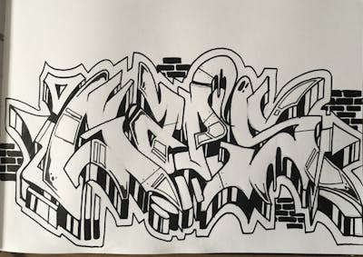 Black and White Blackbook by Gaps. This Graffiti is located in Leipzig, Germany and was created in 2022. This Graffiti can be described as Blackbook.