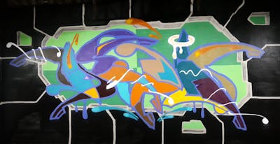 Colorful Stylewriting by Dipa. This Graffiti is located in Berlin, Germany and was created in 2021. This Graffiti can be described as Stylewriting and Futuristic.