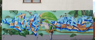 Colorful Stylewriting by Chr15 and WOOKY. This Graffiti is located in Leipzig, Germany and was created in 2022. This Graffiti can be described as Stylewriting, Characters and Commission.