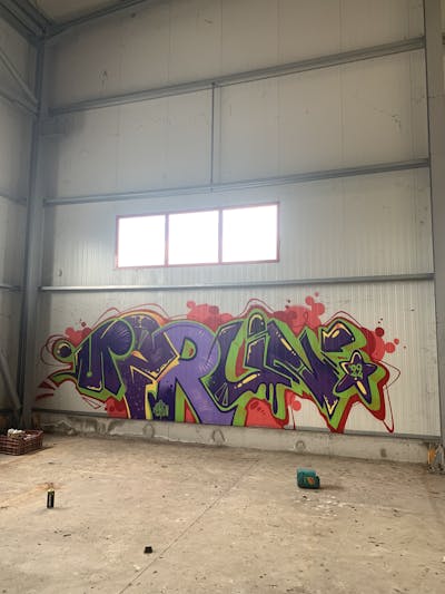Colorful Stylewriting by Merlin. This Graffiti is located in Katerini, Greece and was created in 2022. This Graffiti can be described as Stylewriting and Abandoned.