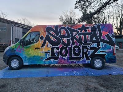 Colorful and Black Stylewriting by Keza, Pares, Serial colorz, Jeko, Aky and Dakoz. This Graffiti is located in LE HAVRE, France and was created in 2024. This Graffiti can be described as Stylewriting and Cars.