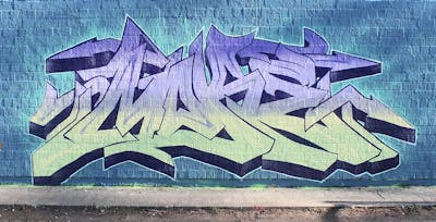 Colorful Stylewriting by MOKE. This Graffiti is located in Berlin, Germany and was created in 2022.