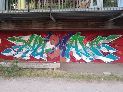 Colorful Stylewriting by Hu-Man. This Graffiti is located in Hamburg, Germany and was created in 2022.