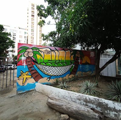 Colorful Stylewriting by Check91_. This Graffiti is located in Comuna13, Colombia and was created in 2022. This Graffiti can be described as Stylewriting and Characters.