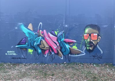Colorful Stylewriting by Mind21. This Graffiti is located in Darmstadt, Germany and was created in 2024. This Graffiti can be described as Stylewriting, Characters and 3D.