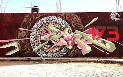 Colorful Stylewriting by Merk and Aster. This Graffiti is located in San Francisco Ocotlán, Mexico and was created in 2021. This Graffiti can be described as Stylewriting, Handstyles and 3D.
