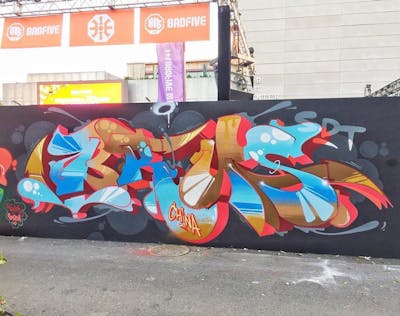 Colorful Stylewriting by Brus. This Graffiti is located in Switzerland and was created in 2020. This Graffiti can be described as Stylewriting.