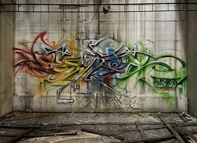 Colorful Stylewriting by CETYS.AGF. This Graffiti is located in Nitra, Slovakia and was created in 2023. This Graffiti can be described as Stylewriting and Abandoned.