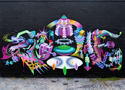 Colorful Stylewriting by ZUAWE. This Graffiti is located in United States and was created in 2023. This Graffiti can be described as Stylewriting, Futuristic and Characters.
