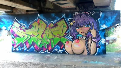 Colorful Stylewriting by DEVOS. This Graffiti is located in Australia and was created in 2022. This Graffiti can be described as Stylewriting and Characters.