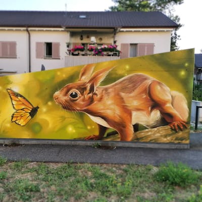Orange and Yellow Characters by Atelier wandART. This Graffiti is located in Basel, Switzerland and was created in 2022.