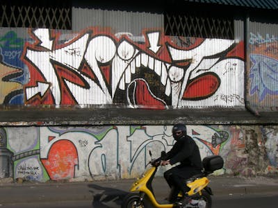 Chrome Street Bombing by Riots. This Graffiti is located in Krakow, Poland and was created in 2009.