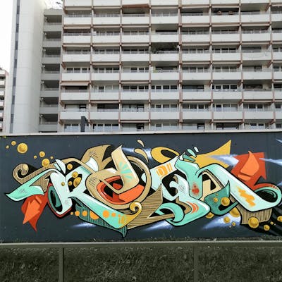 Colorful Stylewriting by Reyn one. This Graffiti is located in Germany and was created in 2021.