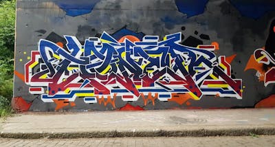 Colorful Stylewriting by OTZ and Toner2. This Graffiti is located in Belgium and was created in 2020.