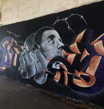 Orange and Black and Grey Stylewriting by Sirom. This Graffiti is located in Germany and was created in 2023. This Graffiti can be described as Stylewriting, Characters and Abandoned.