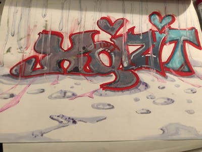 Red and Grey Blackbook by XQIZIT. This Graffiti is located in Jamaica Queens, United States and was created in 2022.